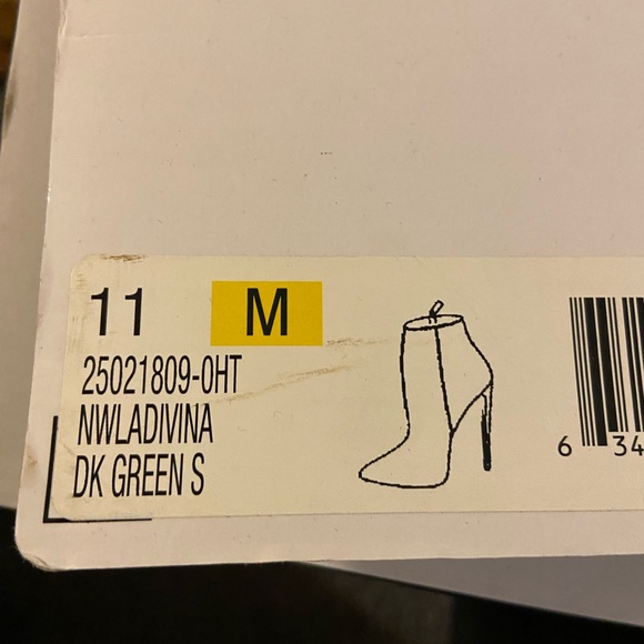 Dark Green Ninewest Bootie Size 11 - Picture 10 of 12